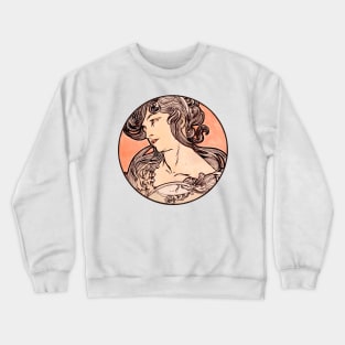 Stained glass window for the facade of the Fouquet boutique (1869–1939) Crewneck Sweatshirt